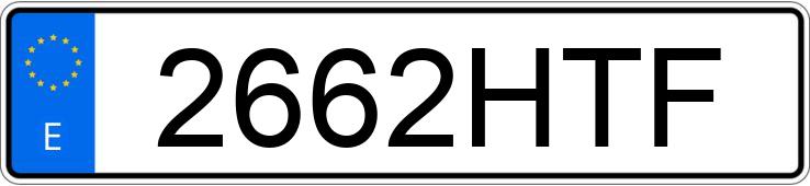 Numer rejestracyjny 2662HTF posiada IVECO DAILY