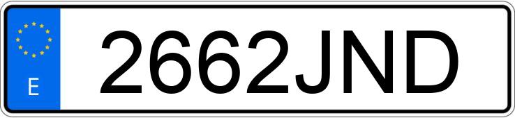 Numer rejestracyjny 2662JND posiada BMW SERIE 5