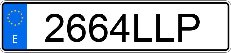 Numer rejestracyjny 2664LLP posiada AUDI S7 SPORTBACK