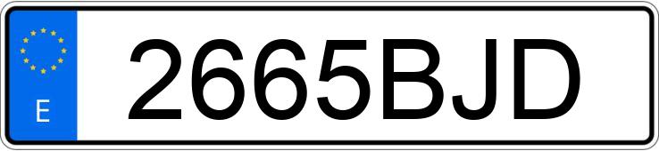 Numer rejestracyjny 2665BJD posiada SEAT ALHAMBRA Numer rejestracyjny 2665BJD posiada SEAT ALHAMBRA