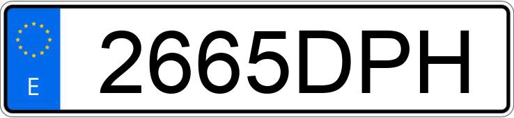 Numer rejestracyjny 2665DPH posiada MERCEDES 500 (107)