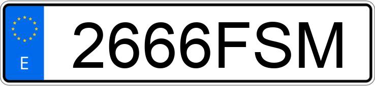 Numer rejestracyjny 2666FSM posiada YAMAHA YBR 125