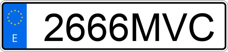 Numer rejestracyjny 2666MVC posiada YAMAHA MT 07