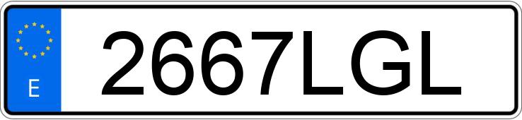 The registration number 2667LGL has MERCEDES GLA (247)