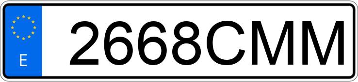 Numer rejestracyjny 2668CMM posiada FORD TRANSIT Numer rejestracyjny 2668CMM posiada FORD TRANSIT