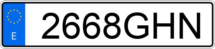 Numer rejestracyjny 2668GHN posiada MERCEDES CL (215-216)