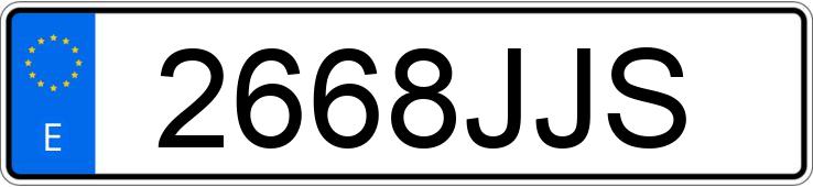 Numer rejestracyjny 2668JJS posiada AUDI A1 SPORTBACK