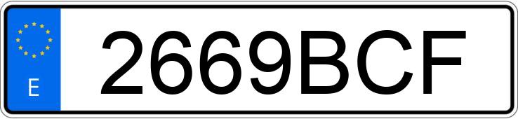 Numer rejestracyjny 2669BCF posiada BMW SERIE 3