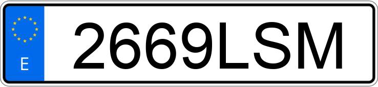 Numer rejestracyjny 2669LSM posiada OPEL ASTRA GTC