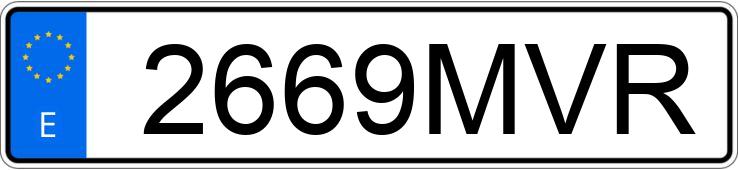 Numer rejestracyjny 2669MVR posiada BMW SERIE 2