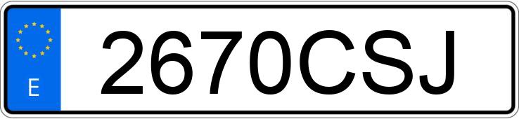 Die Registrierungsnummer 2670CSJ hat RENAULT SCENIC
