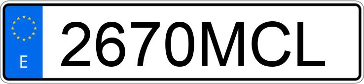Numer rejestracyjny 2670MCL posiada MERCEDES C (205)