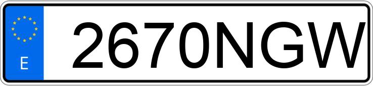 Numer rejestracyjny 2670NGW posiada JAC IEV7S 40KWH