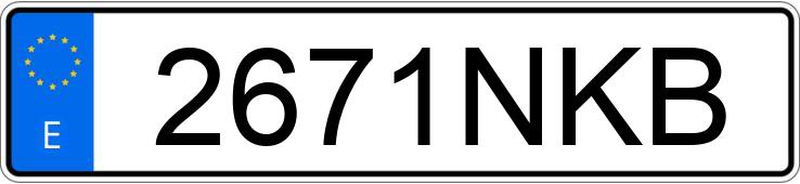 Le numéro d’enregistrement 2671NKB a SEAT LEON