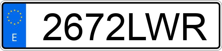 Numer rejestracyjny 2672LWR posiada SEAT IBIZA Numer rejestracyjny 2672LWR posiada SEAT IBIZA