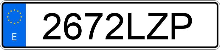 Numer rejestracyjny 2672LZP posiada PORSCHE CAYENNE