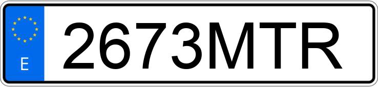 Numer rejestracyjny 2673MTR posiada AUDI A6