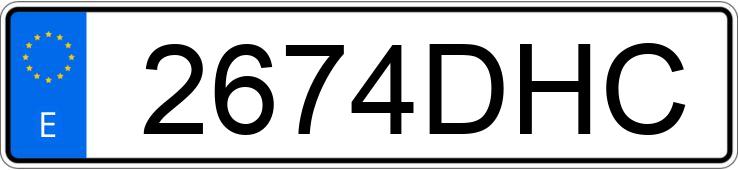 Numer rejestracyjny 2674DHC posiada SEAT IBIZA
