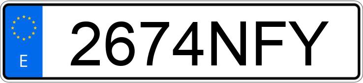 Numer rejestracyjny 2674NFY posiada RENAULT CAPTUR