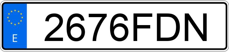 Numer rejestracyjny 2676FDN posiada BMW Z4