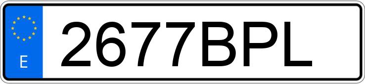 Numer rejestracyjny 2677BPL posiada BMW SERIE 3
