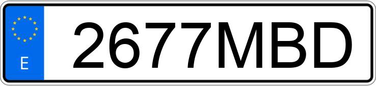 Numer rejestracyjny 2677MBD posiada VOLKSWAGEN GOLF Numer rejestracyjny 2677MBD posiada VOLKSWAGEN GOLF