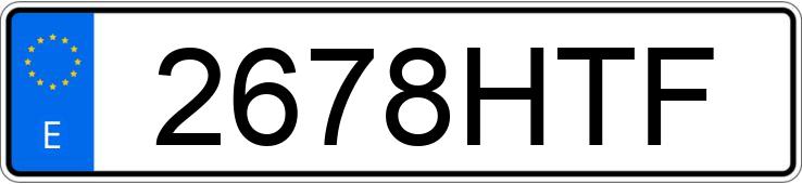 Numer rejestracyjny 2678HTF posiada KTM RALLY 450