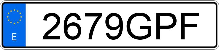 Numer rejestracyjny 2679GPF posiada TOYOTA VERSO