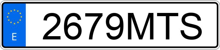 Numer rejestracyjny 2679MTS posiada SKODA OCTAVIA