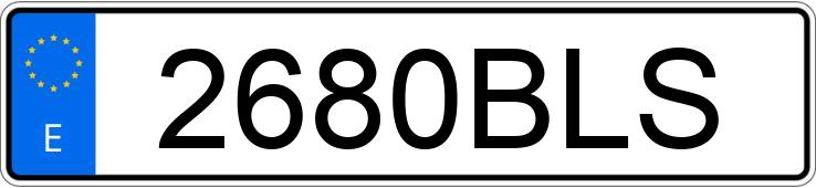 Numer rejestracyjny 2680BLS posiada CITROEN XSARA