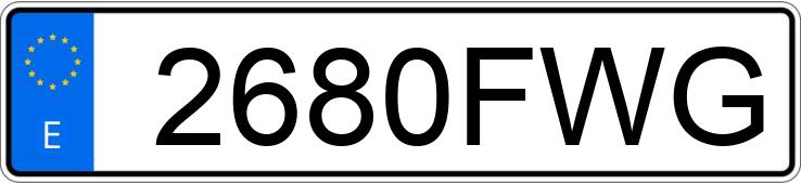 Numer rejestracyjny 2680FWG posiada TOYOTA AURIS LUNA 1.4 VVT-I Numer rejestracyjny 2680FWG posiada TOYOTA AURIS LUNA 1.4 VVT-I