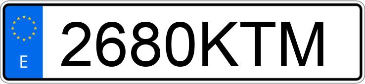 Numer rejestracyjny 2680KTM posiada BMW SERIE 3 Numer rejestracyjny 2680KTM posiada BMW SERIE 3