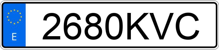 Numer rejestracyjny 2680KVC posiada CITROEN C4 GRAND SPACETOURER