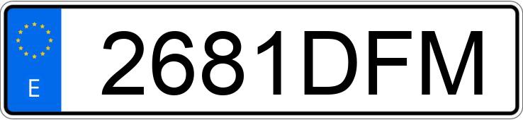 Numer rejestracyjny 2681DFM posiada AUDI A3 Numer rejestracyjny 2681DFM posiada AUDI A3