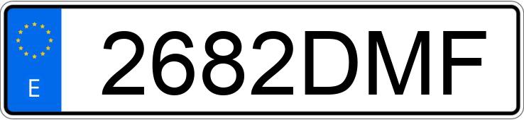 Numer rejestracyjny 2682DMF posiada RENAULT MEGANE