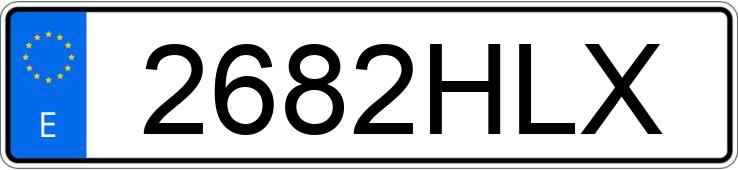 Numer rejestracyjny 2682HLX posiada CITROEN DS4