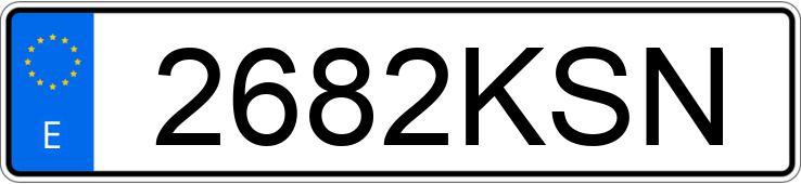 Le numéro d’enregistrement 2682KSN a RENAULT CLIO