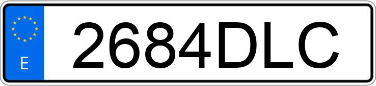 Numer rejestracyjny 2684DLC posiada SEAT CORDOBA