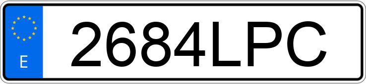 Numer rejestracyjny 2684LPC posiada VOLKSWAGEN GOLF