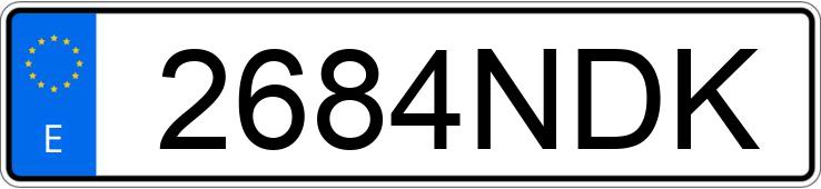 Numer rejestracyjny 2684NDK posiada BMW SERIE 5