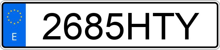 Numer rejestracyjny 2685HTY posiada RENAULT GRAND SCENIC