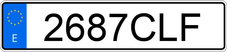 Numer rejestracyjny 2687CLF posiada VOLKSWAGEN POLO