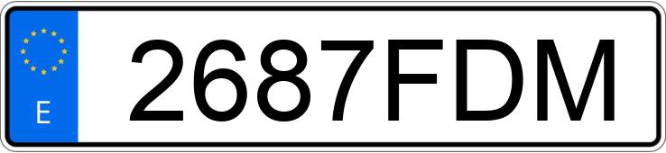 Numer rejestracyjny 2687FDM posiada OPEL ASTRA GTC