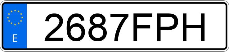 Numer rejestracyjny 2687FPH posiada RENAULT MEGANE