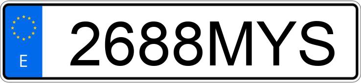 Numer rejestracyjny 2688MYS posiada ALFA ROMEO JUNIOR