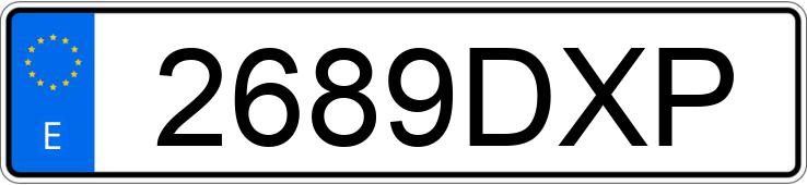 Numer rejestracyjny 2689DXP posiada SEAT TOLEDO Numer rejestracyjny 2689DXP posiada SEAT TOLEDO