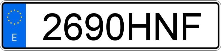 Numer rejestracyjny 2690HNF posiada HARLEY DAVIDSON SOFTAIL