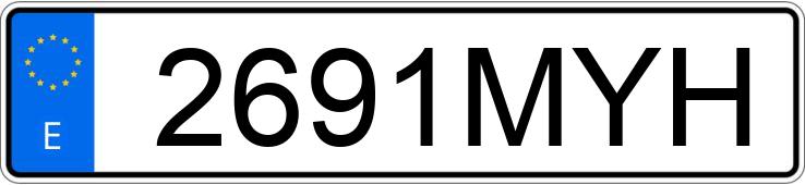 Numer rejestracyjny 2691MYH posiada AUDI A3 SPORTBACK