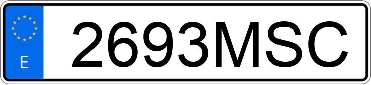 Numer rejestracyjny 2693MSC posiada MERCEDES EQE (295)