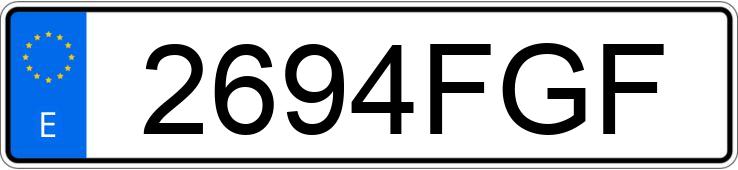 Numer rejestracyjny 2694FGF posiada BMW SERIE 1